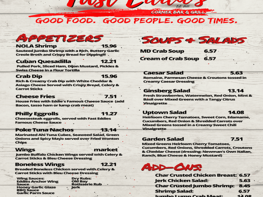 Fast Eddie's Corner Bar & Grille Fast Eddie's Corner Bar & Grille